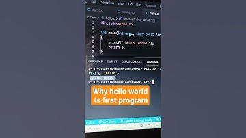 why hello world is first program for every programmer ,what is the main reason...