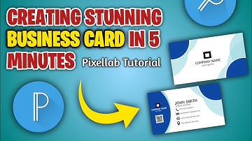 "How to design professional Business Card" | "Easy-Pixellab-Tutorial"