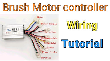 E-bike 12V 250W Brush Motor Controller Wiring Connection