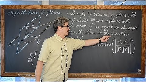 Angle Between 2 Planes given in Cartesian and Vector Form