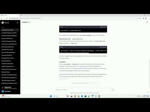 pip install index