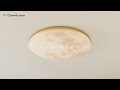 🌙 Modern Creative Moon Round Ceiling Light | Minimalist Wood LED Ceiling Lamp for Cozy Interiors