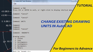 CHANGE EXISTING DRAWING UNITS IN AutoCAD | TUTORIAL | Architecture Enginnering | DAE |