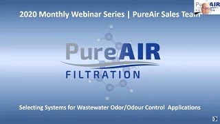 Webinar Aug 2020-Selecting Systems for Wastewater Odor Control Applications