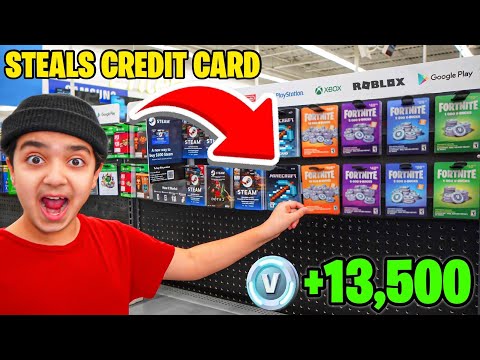 Kid STEALS Credit Card To Buy V-Bucks At Walmart... (FORTNITE)