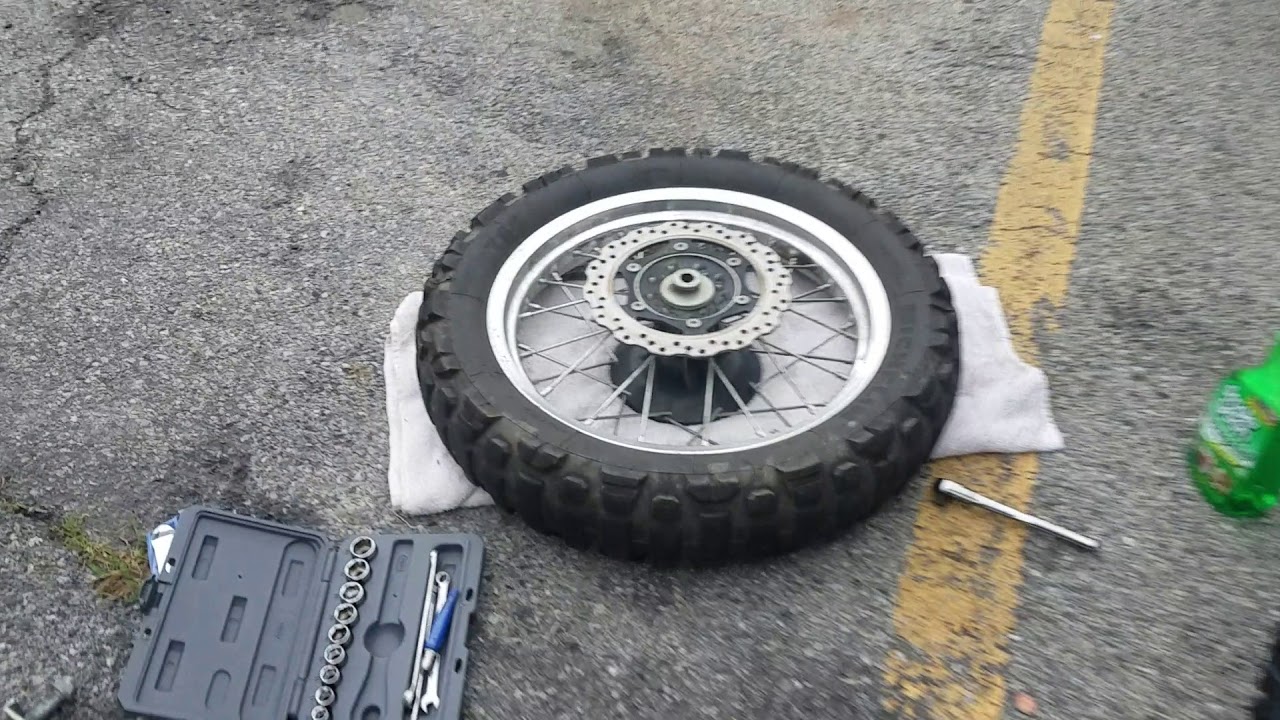 New tire for KLR650 YouTube