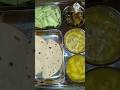 Indian desi lunch thali idea  shortsyoutubedesi rasoi