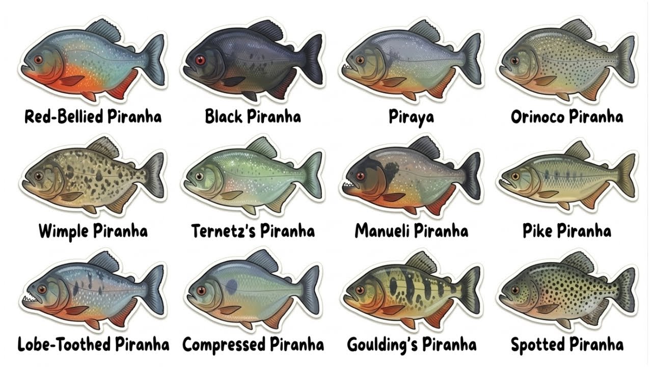Piranha Species Of South America Explained - YouTube