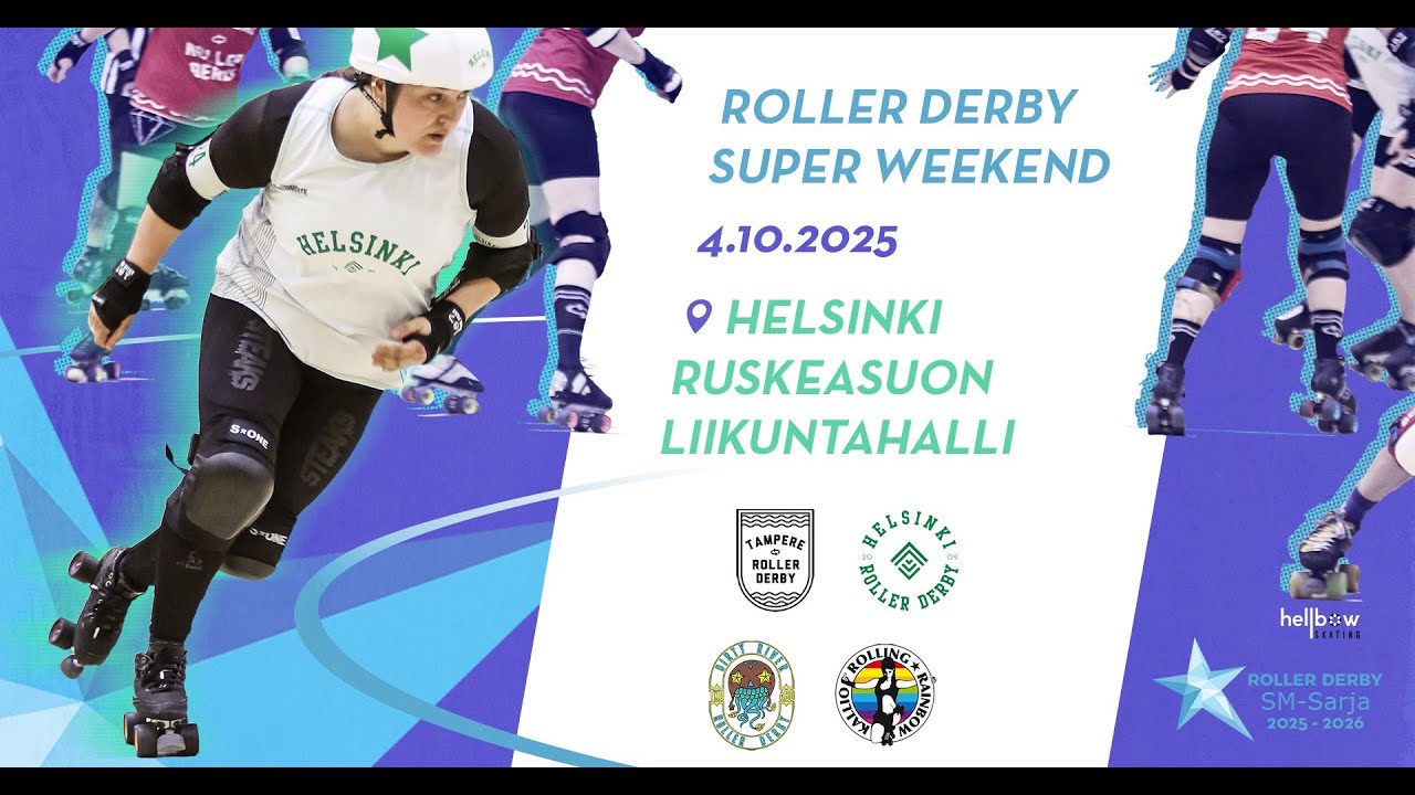 Roller derby - HRD Bees vs DRRD - PERIOD 1 - Ruskeasuo 2025-10-04