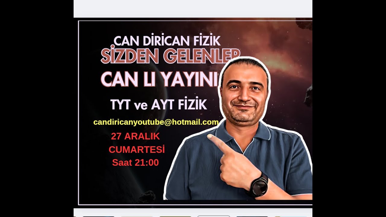 27 Aralık 2025 Sizden gelenler CAN lı Yayın soru çözümü