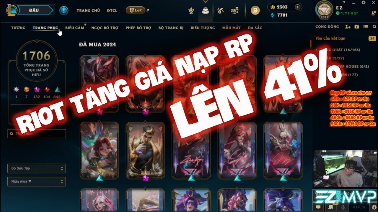 [LMHT] RIOT TĂNG GIÁ RP LÊN 41% !!! | CÂU CHUYỆN MUÔN THUỞ CUỐI MÙA ...