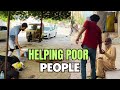 Giving food to the homeless  helping poor people  welogs