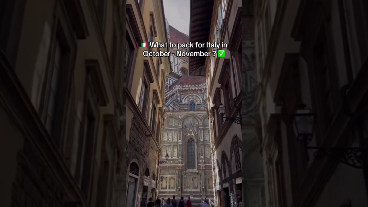 What to Pack for Italy in October – November? 🇮🇹  ✅🍂