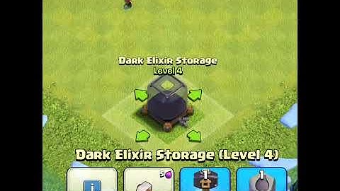 dark elixir storage upgrade Level 1 To max #clashofclan #coc #shorts