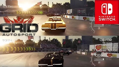 GRID Autosport Nintendo Switch Splitscreen Gameplay