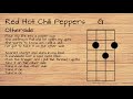 Red Hot Chili Peppers - Otherside UKULELE TUTORIAL W/ LYRICS