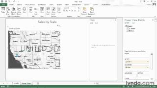 Creating a map from the Course Excel 2013  Pivot Tables in Depth