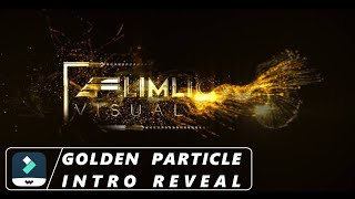 GOLDEN PARTICLE Logo/Text Intro Reveal - Filmora X,11