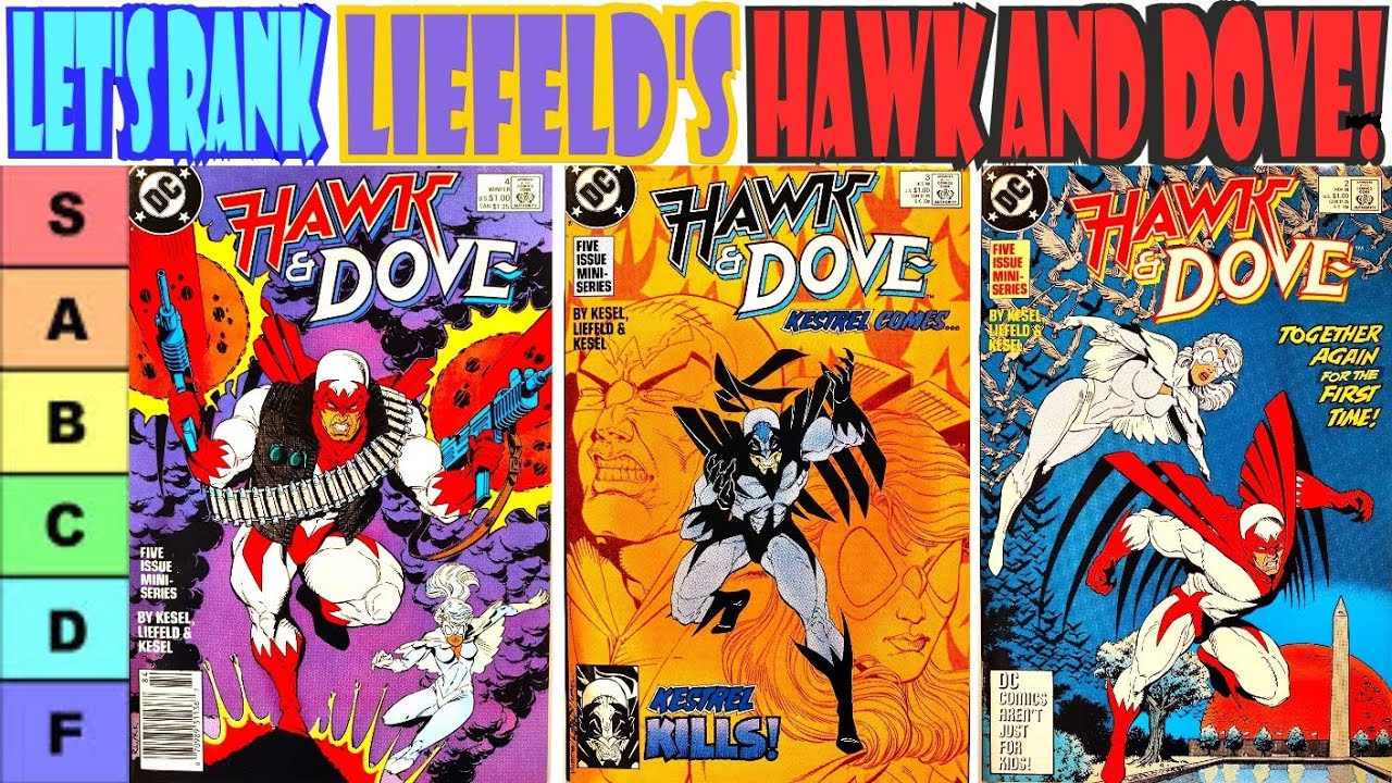 Let's Rank HAWK AND DOVE by Rob Liefeld! Review of DC Limited Best Covers Comic Books Comicsamurai