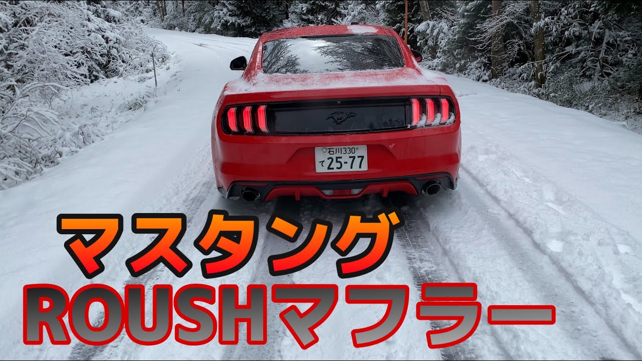アメ車】フォードマスタング エコブーストROUSHマフラー音 ROUSH 