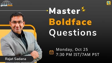 Master BOLD FACE Questions on #GMAT Critical Reasoning | eGMAT #GMATVerbal Master Class