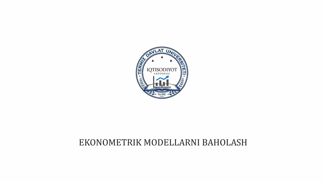 11. Amaliy ekonometrik modellar