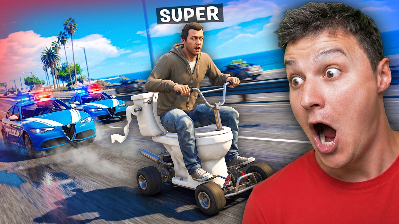 SCAPPO dalla POLIZIA con AUTO LENTISSIME su GTA 5!