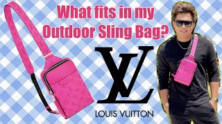 Authentic LOUIS VUITTON Taiga rama Outdoor Sling Bag M30833