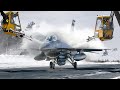 US Special Trucks De-Icing a Complete Fighter Jet in Few Minutes