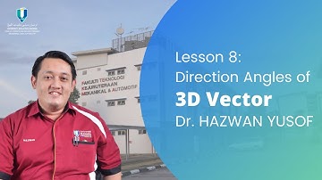 Lesson 8: Direction Angles of 3D Vector