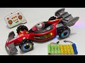 Unboxing Multi-function RC Stunt Spray Racing Car, Electric Military Launcher Vehicle, RC School Bus
