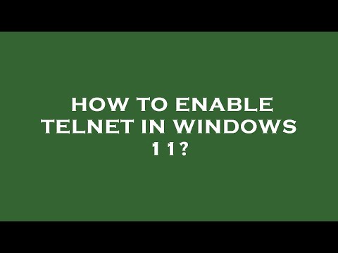 How to enable