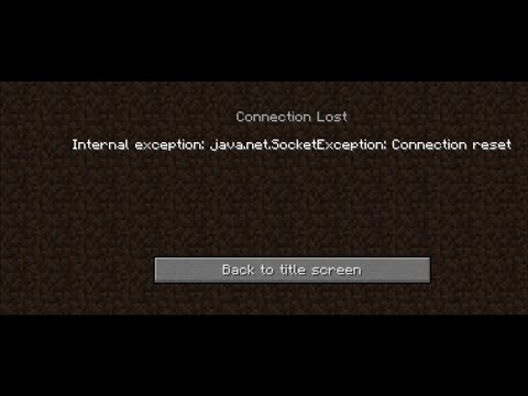 CONNECTION LOST - Internal exception java.net.socketException; connection reset