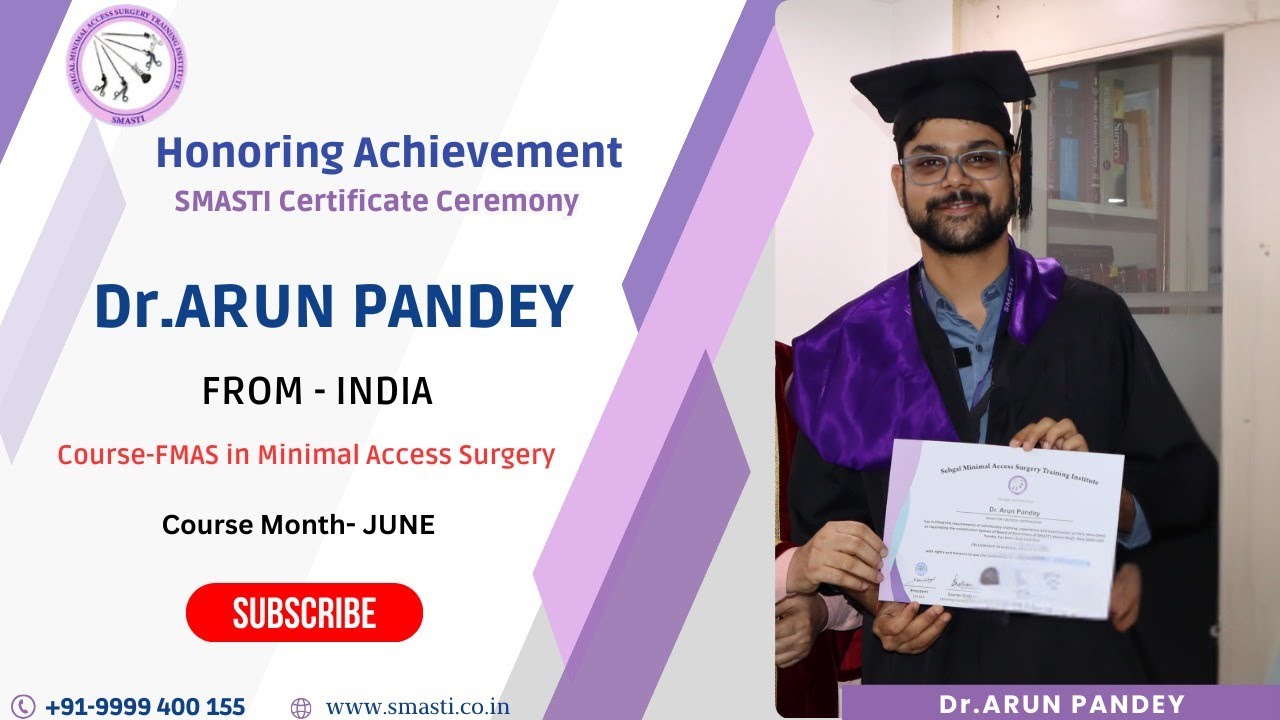 Feedback by Dr. Arun Pandey on the F.MAS Course at SMASTI India