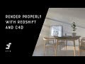 Render properly with redshift and Cinema 4D