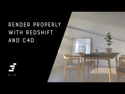 Render properly with redshift and Cinema 4D