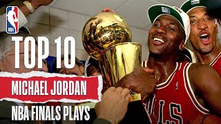 Top 10 Michael Jordan NBA Finals Plays | The Jordan Vault