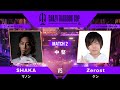 【MATCH2 中堅戦】SHAKA🐈 (MANON)vs Zerost🐸 (KEN)|第6回 Crazy Raccoon Cup STREET FIGHTER 6 ABEMAでフルは独占配信中!