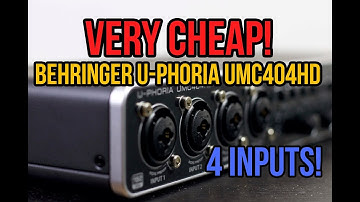 Behringer U-Phoria UMC404HD REVIEW + TEST!