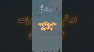AL Quran | Surah AL Hajj | سورۃ الحج  |#quranrecitation #ytshorts #youtubeshorts #foryou #fyp