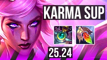 KARMA & Lucian vs MEL & Ezreal (SUP) | 0/1/28 | EUW Master | 25.24