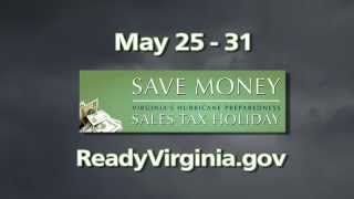 Save Money May 25-31 During Virginia's Hurricane Preparedness Sales Tax Holiday