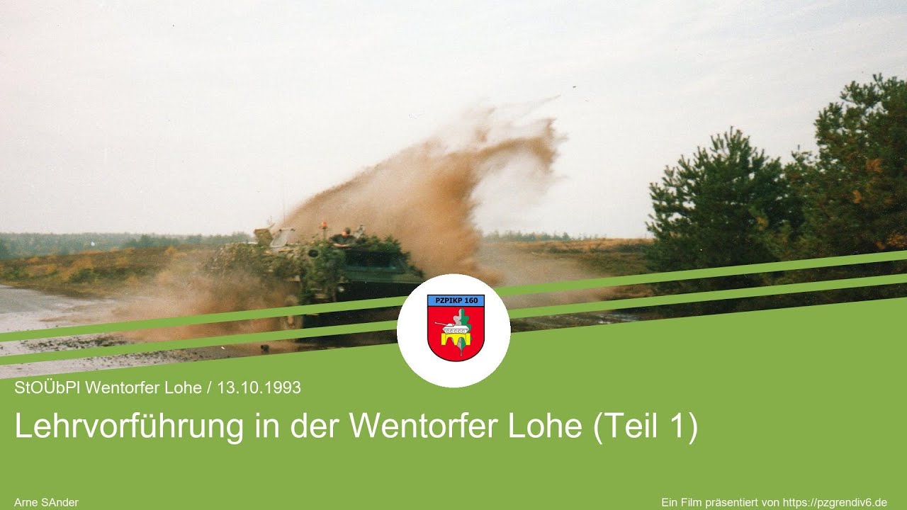 PzPiKp 160 - Lehrvorführung in der Wentorfer Lohe (13.10.1993) – Teil 1