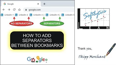 How to Add Separators Between Browser Bookmarks