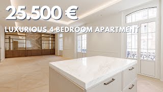 INSIDE a LUXURIOUS 4-Bedroom Apartment in MONACO'S Iconic BOURGEOIS building on 'Bd des Moulins'