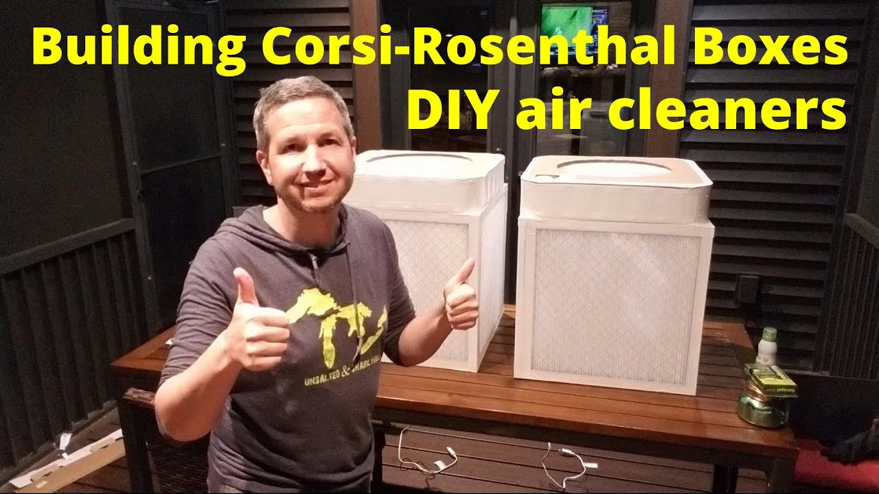 Corsi-Rosenthal Box DIY air cleaner time lapse build (with links) - YouTube