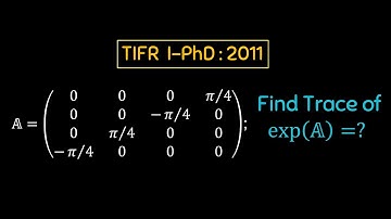 Anti-diagonal matrix | TIFR-2011 IPh.D. entrance problem