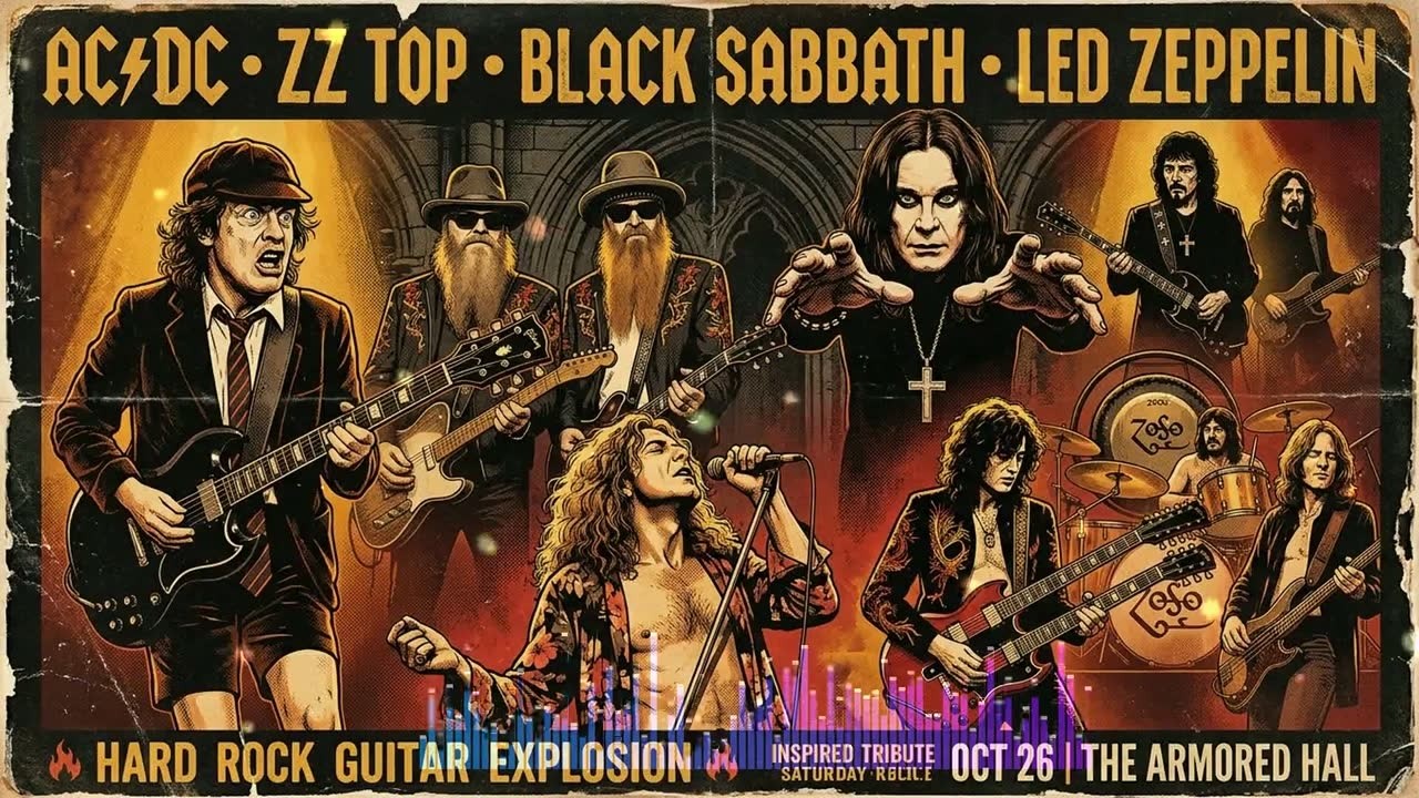 deep purple • ac/dc • led zeppelin • guns n' roses 🔥 monumental