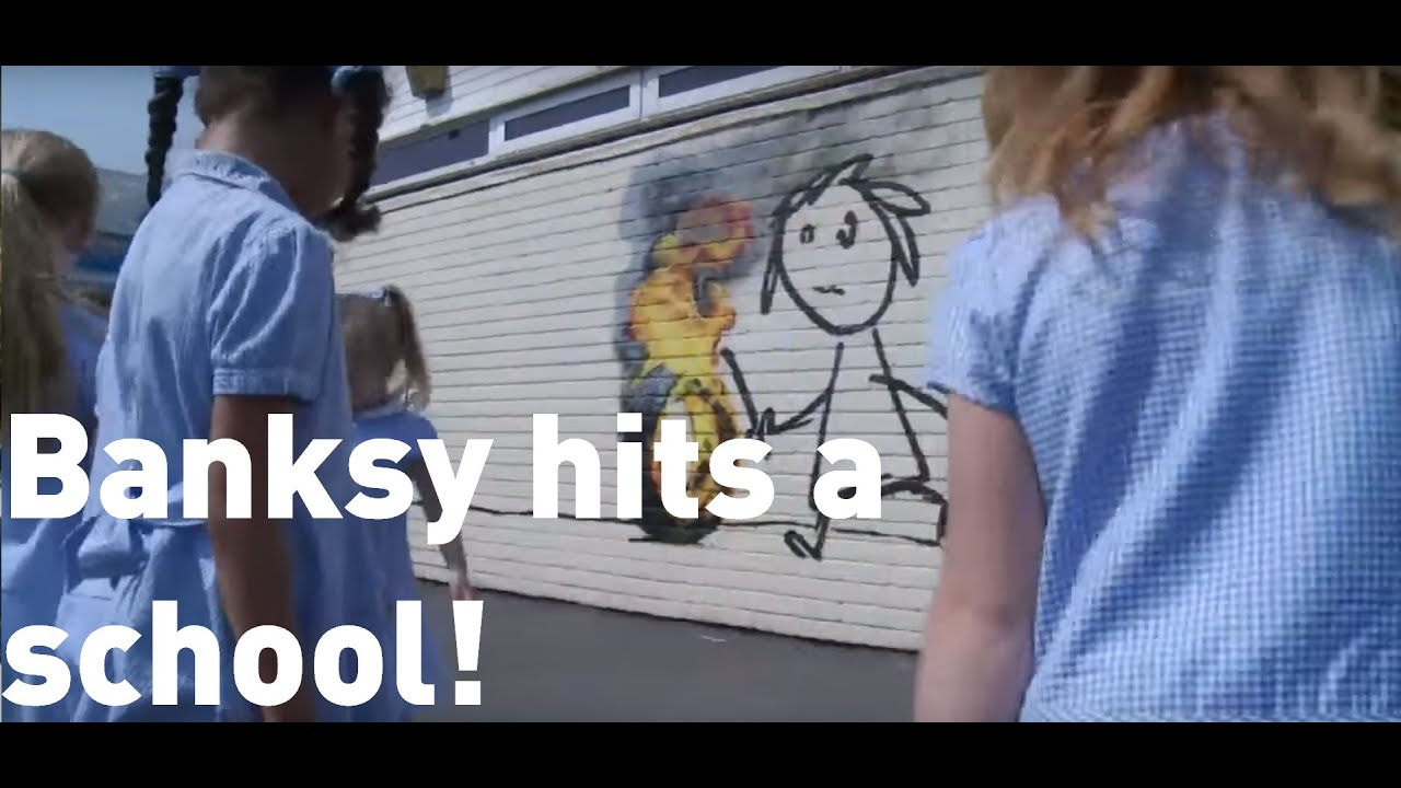 Banksy surprises Bristol primary school with mural