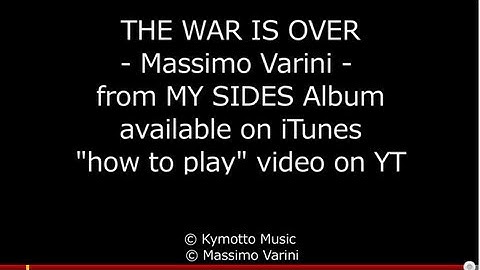 Massimo Varini - MY SIDES Live in Studio - THE WAR IS OVER